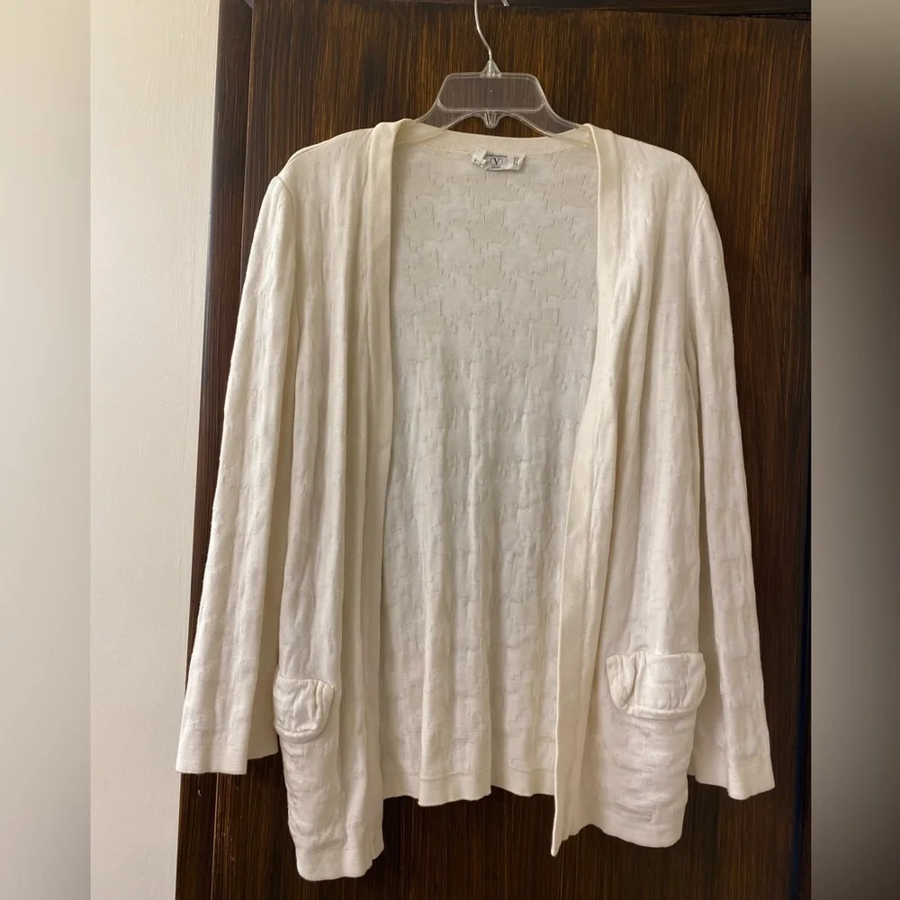 Vtg Valentino Open Cardigan Sweater (120)